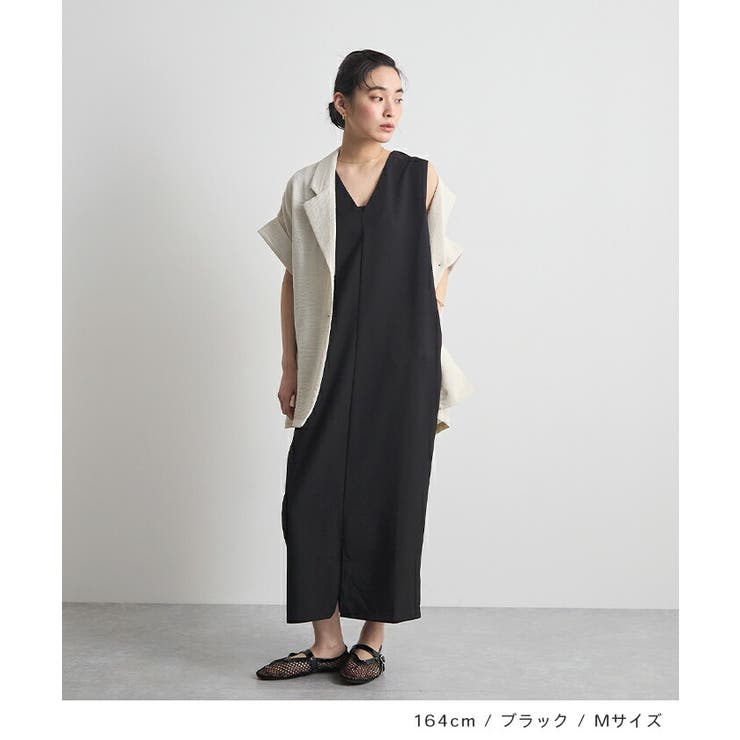 [前後2way]ベルト付きロングワンピース | futier land | 詳細画像5 