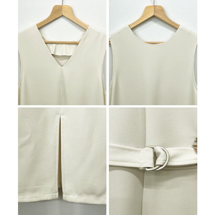 [前後2way]ベルト付きロングワンピース | futier land | 詳細画像8 