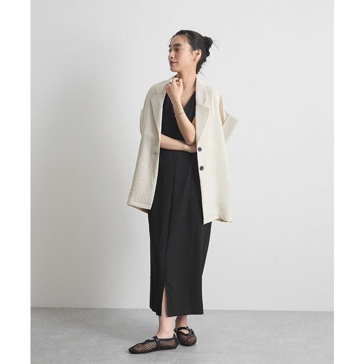 [前後2way]ベルト付きロングワンピース | futier land | 詳細画像12 