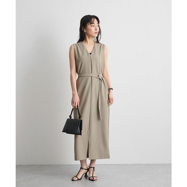 [前後2way]ベルト付きロングワンピース | futier land | 詳細画像15 