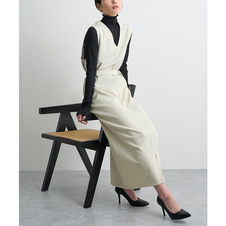 [前後2way]ベルト付きロングワンピース | futier land | 詳細画像17 