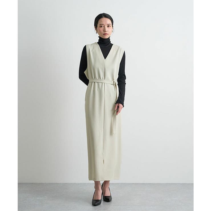 [前後2way]ベルト付きロングワンピース | futier land | 詳細画像18 