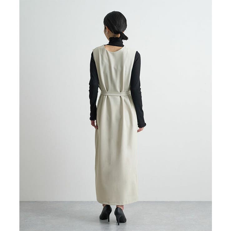 [前後2way]ベルト付きロングワンピース | futier land | 詳細画像19 