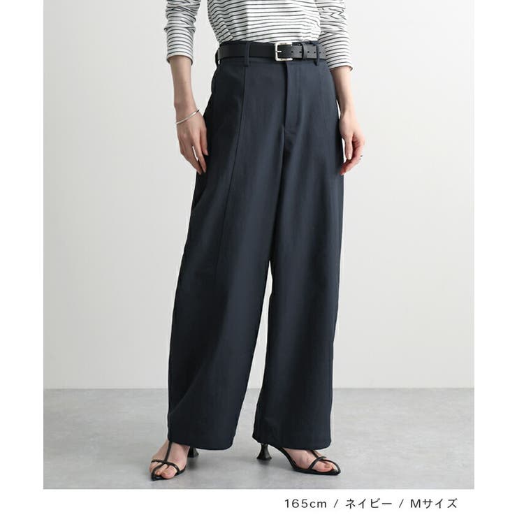 切り替えワイドカーブスラックスパンツ | futier land | 詳細画像6 