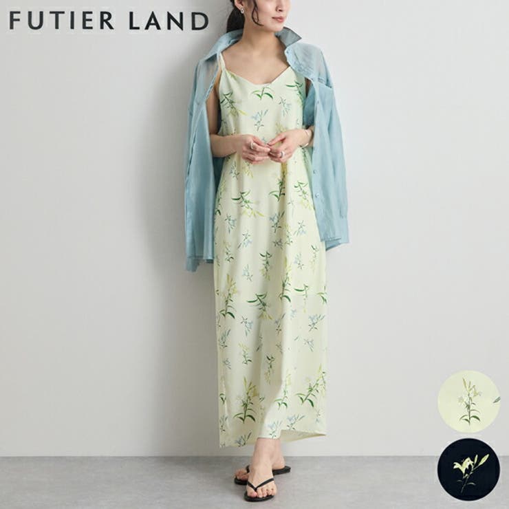 フラワープリントキャミワンピース | futier land | 詳細画像1 