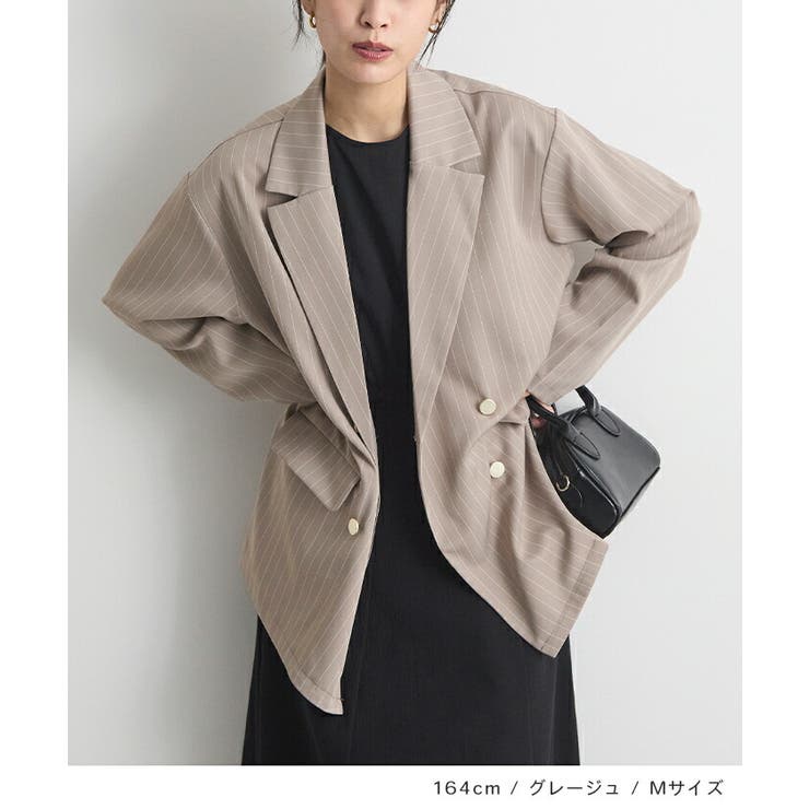 ストライプテーラードジャケット | futier land | 詳細画像7 