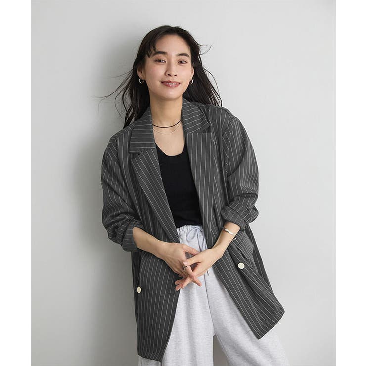 ストライプテーラードジャケット | futier land | 詳細画像9 