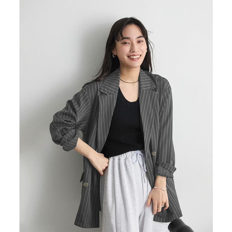 ストライプテーラードジャケット | futier land | 詳細画像10 