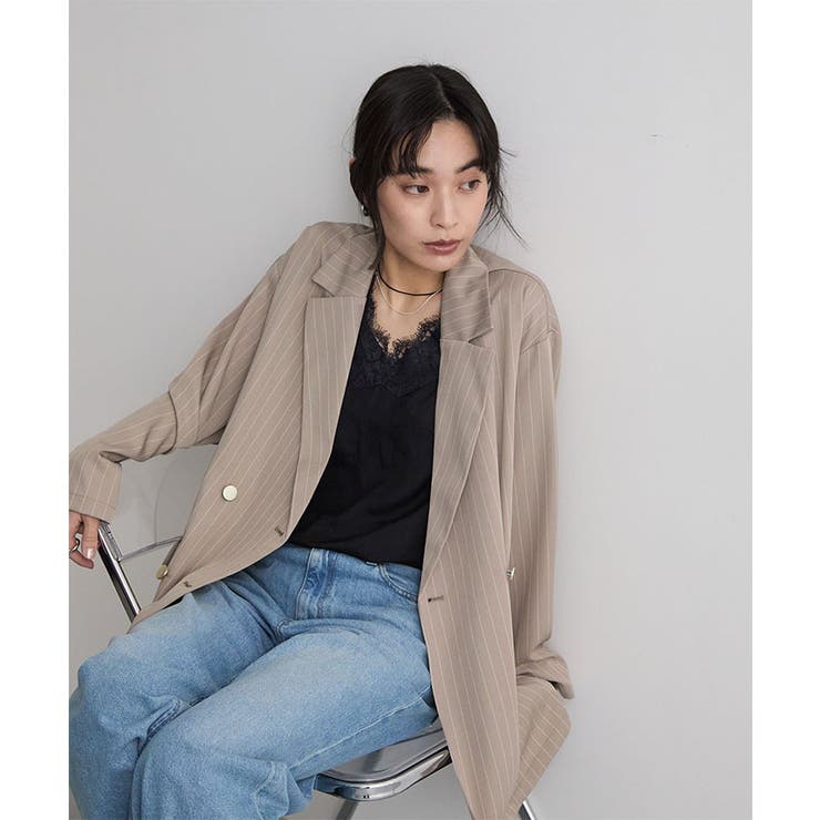 ストライプテーラードジャケット | futier land | 詳細画像15 