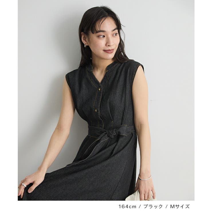 ベルト付きデニムワンピース | futier land | 詳細画像6 