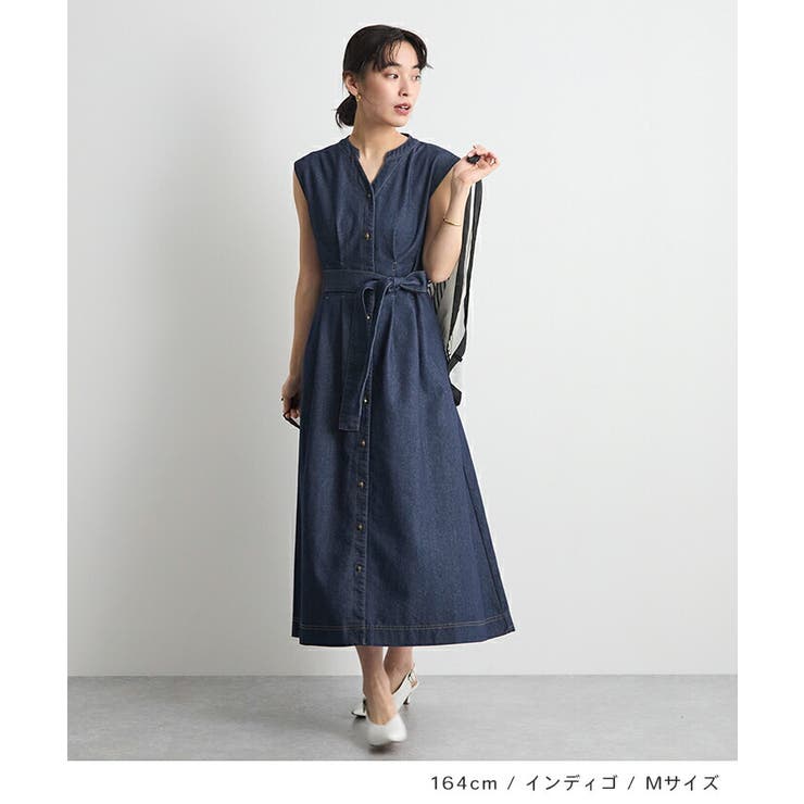 ベルト付きデニムワンピース | futier land | 詳細画像7 