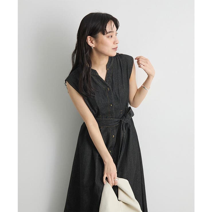 ベルト付きデニムワンピース | futier land | 詳細画像10 