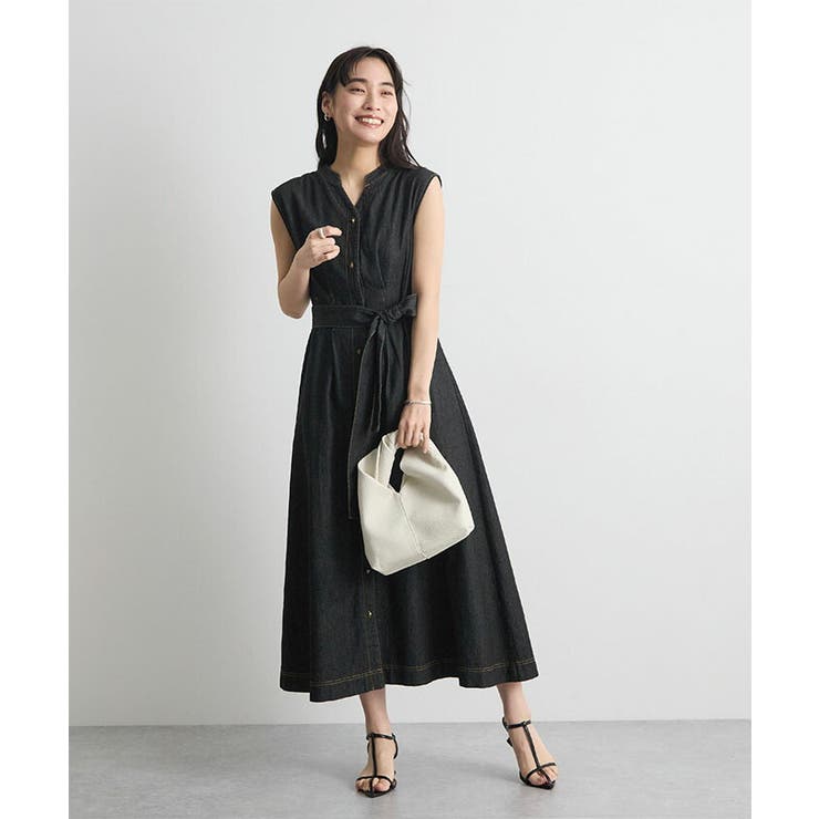 ベルト付きデニムワンピース | futier land | 詳細画像11 