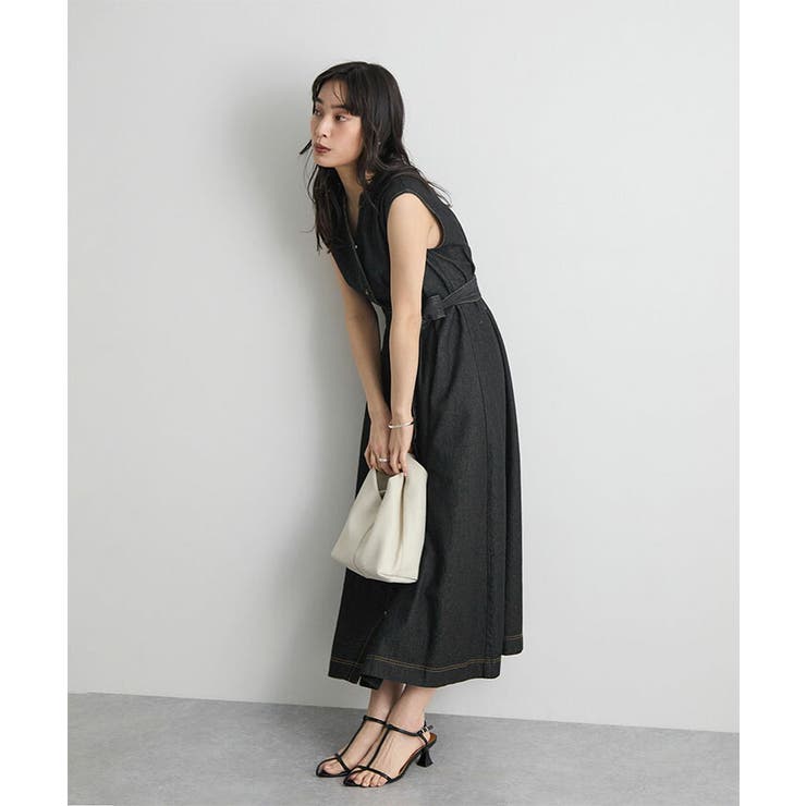 ベルト付きデニムワンピース | futier land | 詳細画像12 