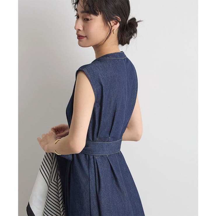 ベルト付きデニムワンピース | futier land | 詳細画像14 