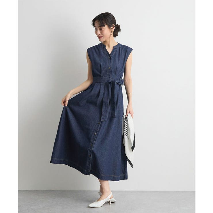 ベルト付きデニムワンピース | futier land | 詳細画像15 