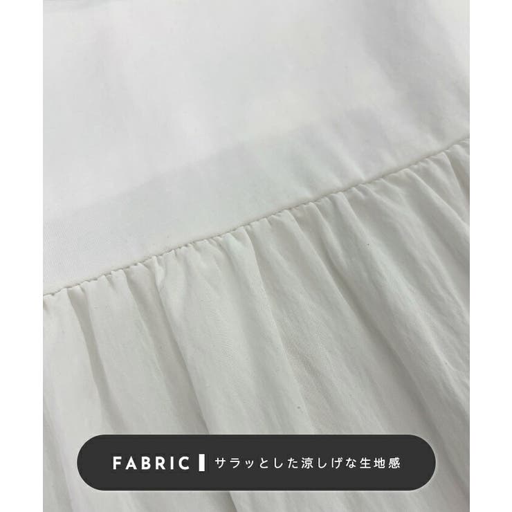 レース付きノースリーブTシャツ | futier land | 詳細画像4 