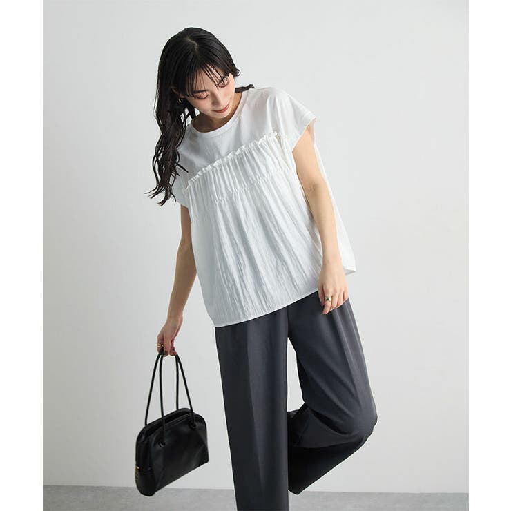 レース付きノースリーブTシャツ | futier land | 詳細画像16 