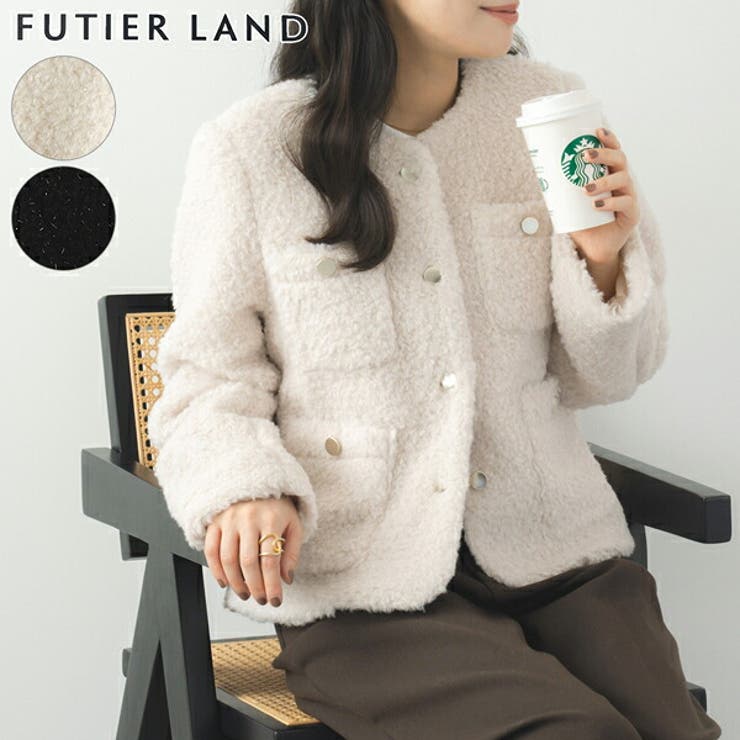 ４ポケットノーカラージャケット | futier land | 詳細画像1 