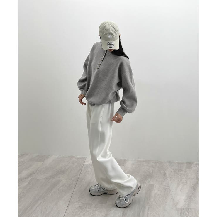 ゴールドボタンが映える。ヘンリーネックニットPO | futier land | 詳細画像27 