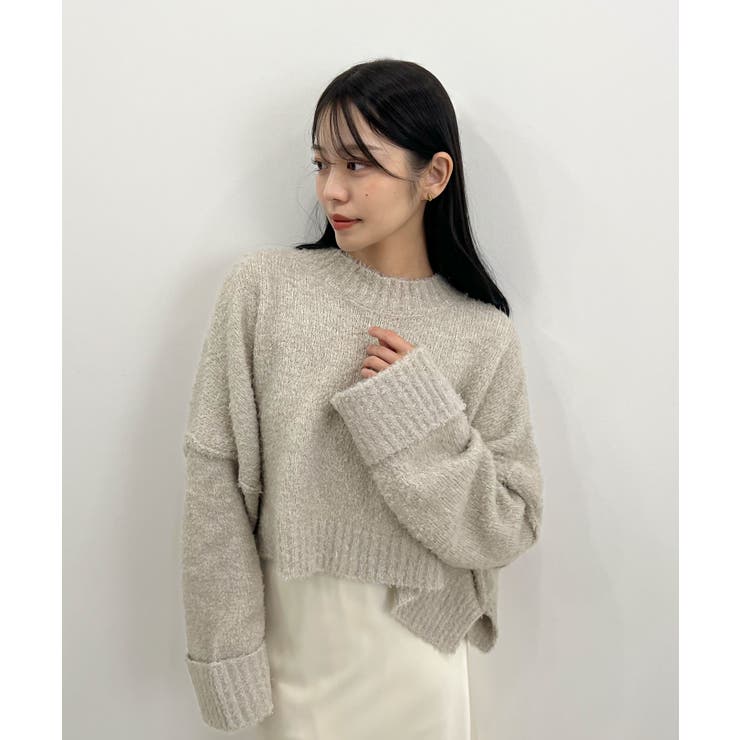 ふわふわな肌触り♪ワイドスリーブブークレニット | futier land | 詳細画像19 