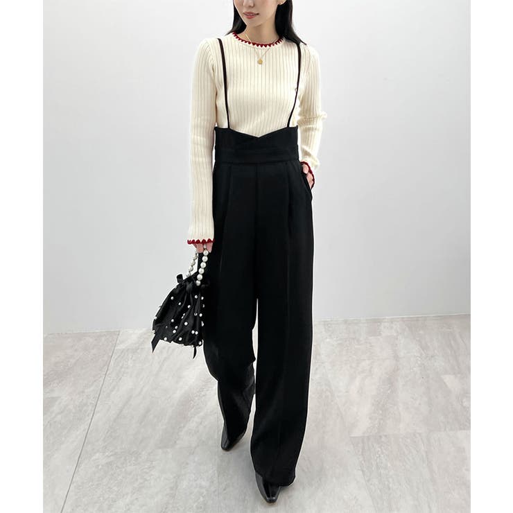 配色ステッチリブニット | futier land | 詳細画像7 