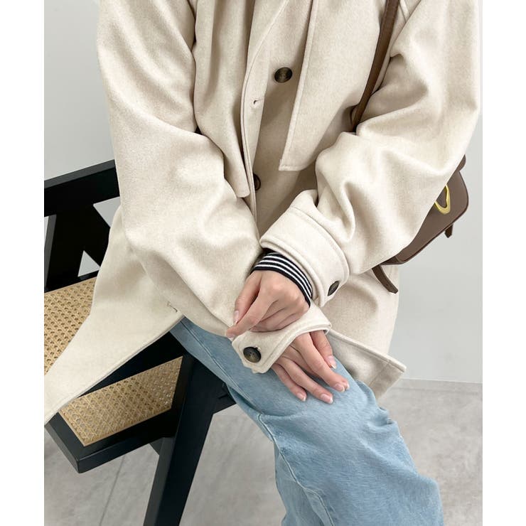 杢アイボリー | 2wayカラーミドルコート | futier land