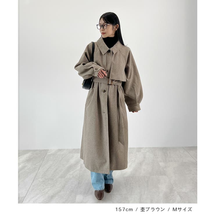 羽織るだけで完成する上質スタイル。アレンジカラーシングルロングコート | futier land | 詳細画像7 