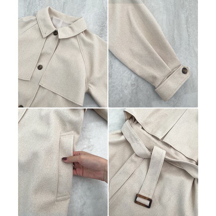 羽織るだけで完成する上質スタイル。アレンジカラーシングルロングコート | futier land | 詳細画像10 