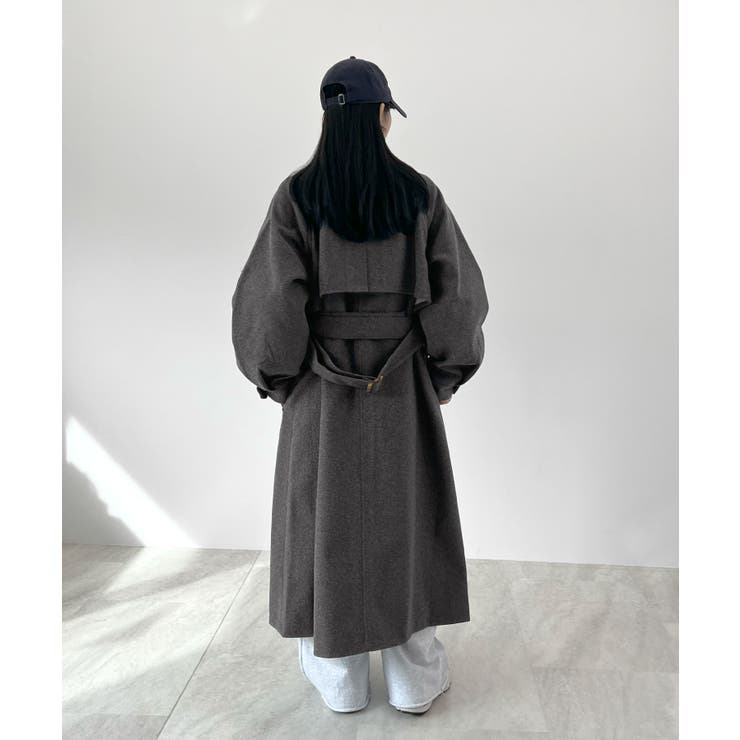 羽織るだけで完成する上質スタイル。アレンジカラーシングルロングコート | futier land | 詳細画像26 