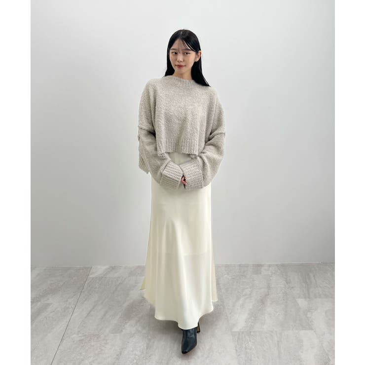 ふわふわな肌触り♪ワイドスリーブブークレニット | futier land | 詳細画像26 