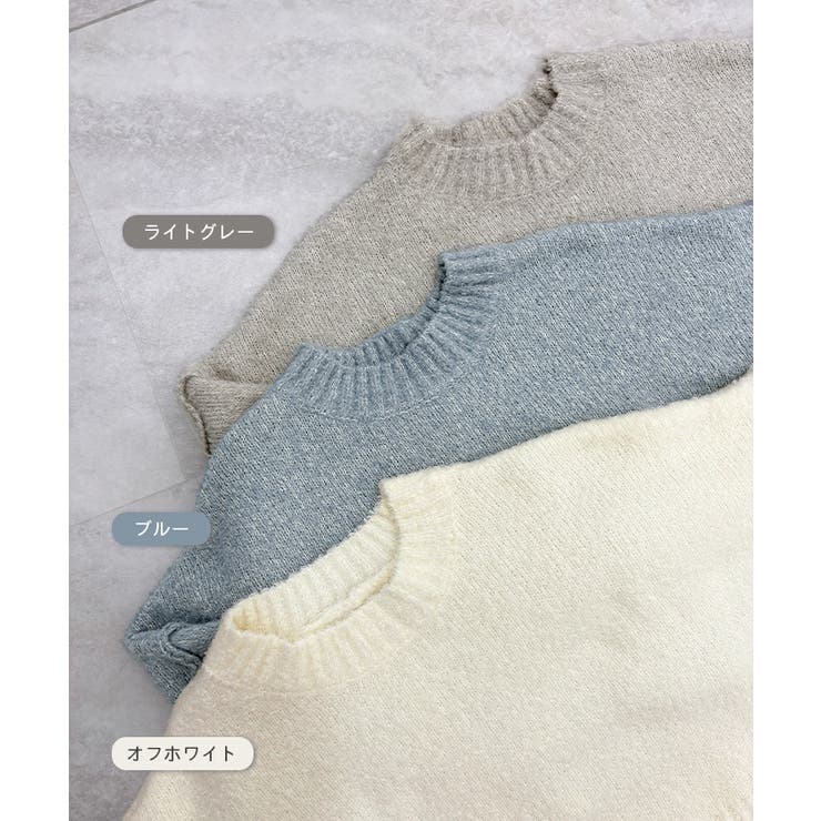 ふわふわな肌触り♪ワイドスリーブブークレニット | futier land | 詳細画像3 
