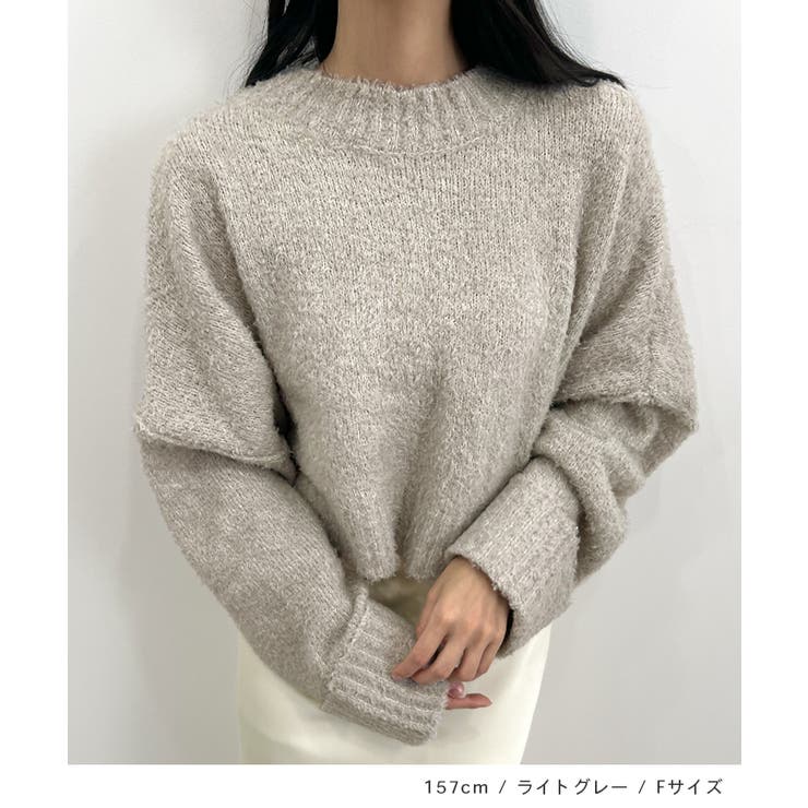 ふわふわな肌触り♪ワイドスリーブブークレニット | futier land | 詳細画像7 