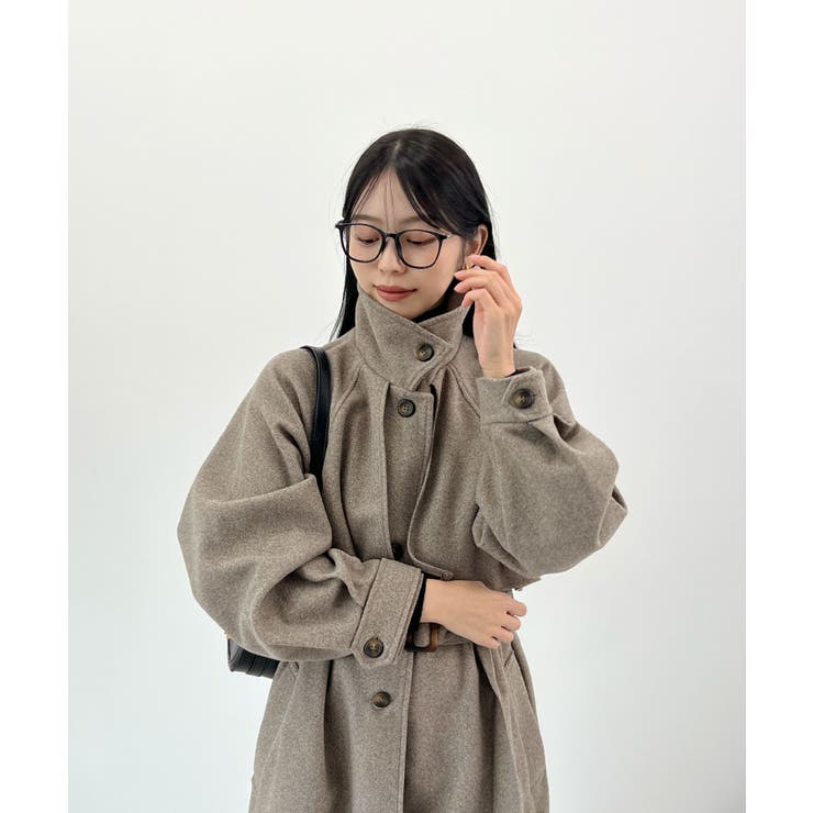 羽織るだけで完成する上質スタイル。アレンジカラーシングルロングコート | futier land | 詳細画像15 