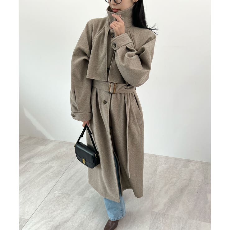 羽織るだけで完成する上質スタイル。アレンジカラーシングルロングコート | futier land | 詳細画像12 