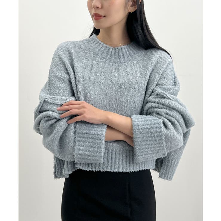 ふわふわな肌触り♪ワイドスリーブブークレニット | futier land | 詳細画像17 