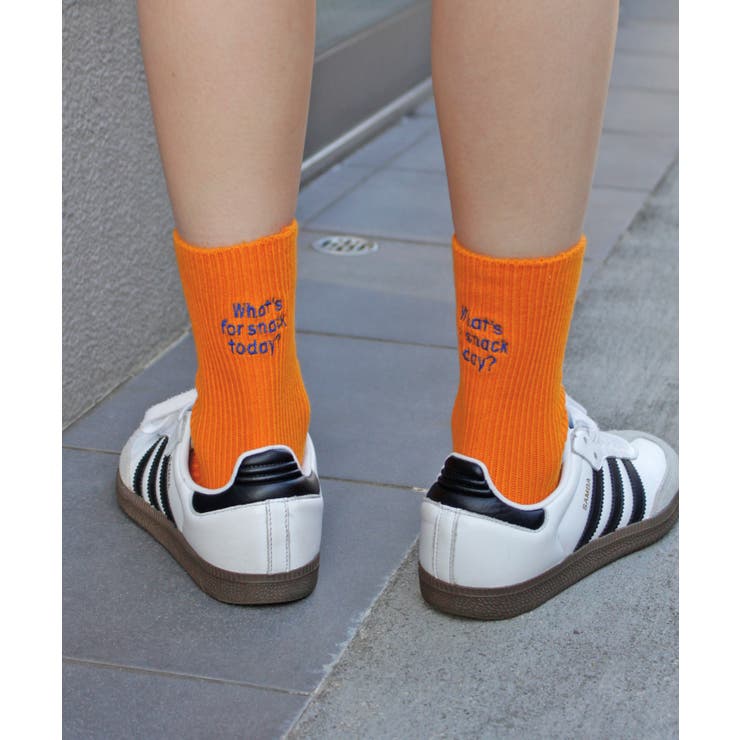 《ABYS》配色ロゴがアクセント。配色ロゴ刺繍ソックス | futier land | 詳細画像12 