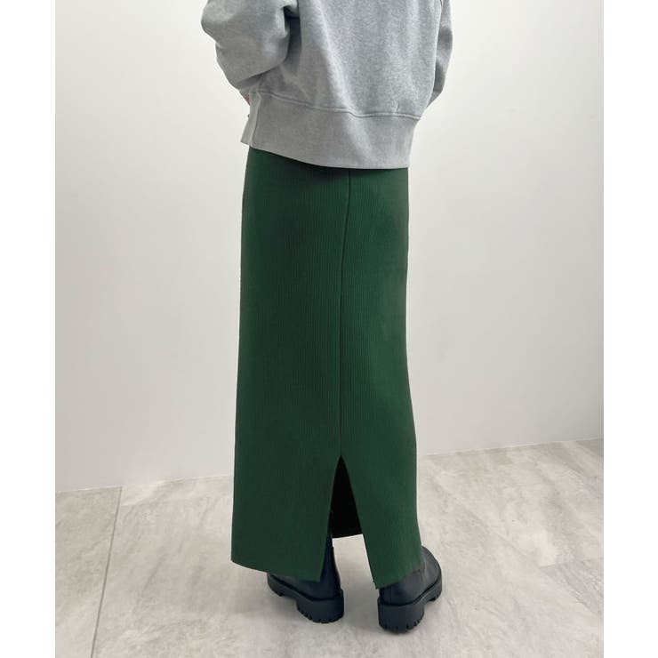 着る毛布＋3℃の温かさ。裏起毛ニットロングスカート | futier land | 詳細画像48 