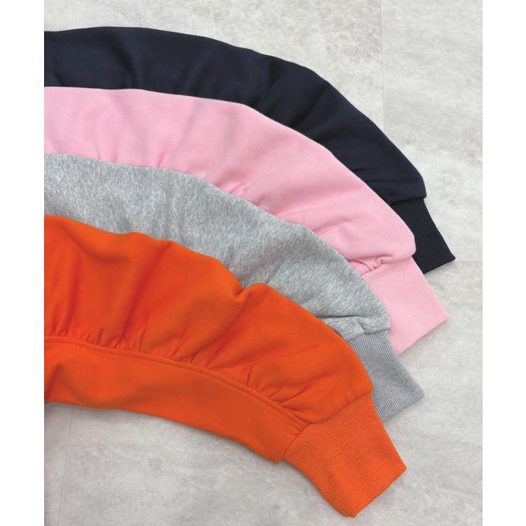 《ABYS》ふんわり袖で魅せる。袖シャーリング裏起毛スウエット | futier land | 詳細画像39 