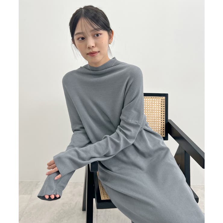 大人オーラが漂う上品さ。ハイネックニットロングワンピース | futier land | 詳細画像43 