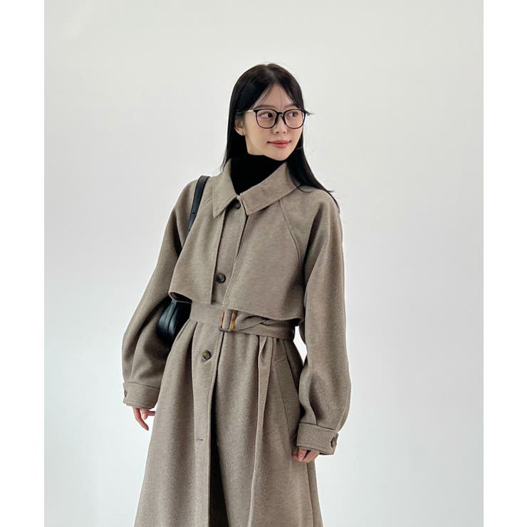 羽織るだけで完成する上質スタイル。アレンジカラーシングルロングコート | futier land | 詳細画像20 