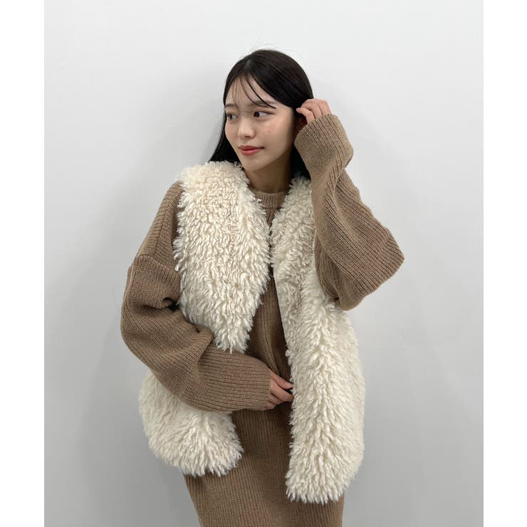 前後２wayでも華やぐ。zip付ミニ丈ニットワンピース | futier land | 詳細画像39 