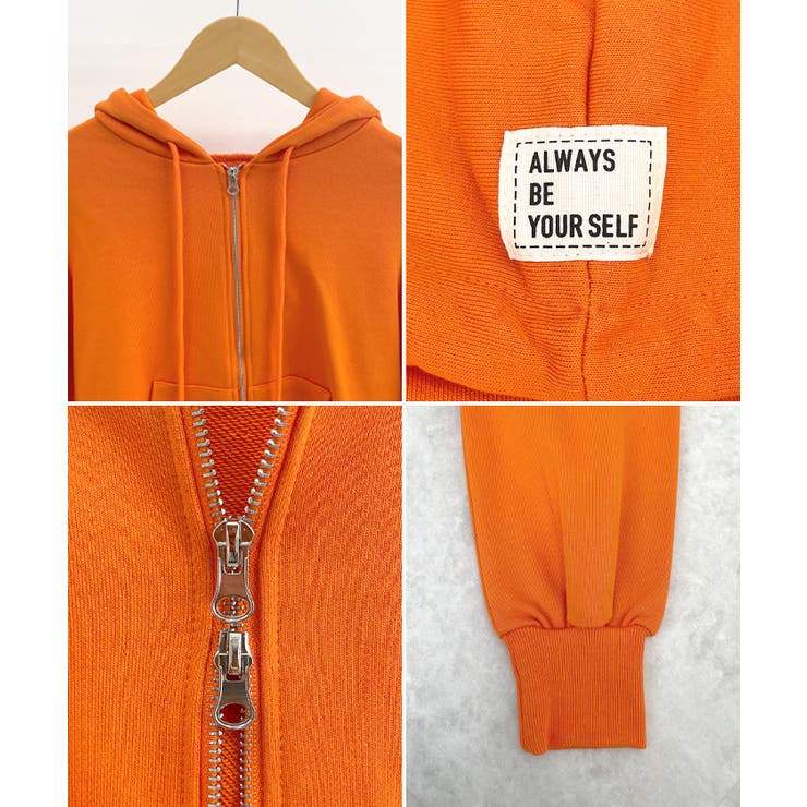 《ABYS》クロップド丈が相性抜群◎ダブルジップショート丈パーカー  | futier land | 詳細画像10 