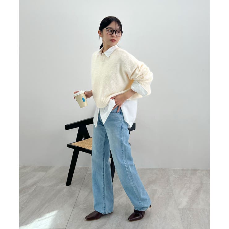 ふわふわな肌触り♪ワイドスリーブブークレニット | futier land | 詳細画像35 