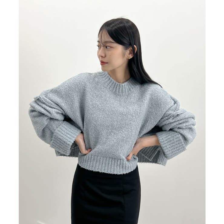 ふわふわな肌触り♪ワイドスリーブブークレニット | futier land | 詳細画像16 