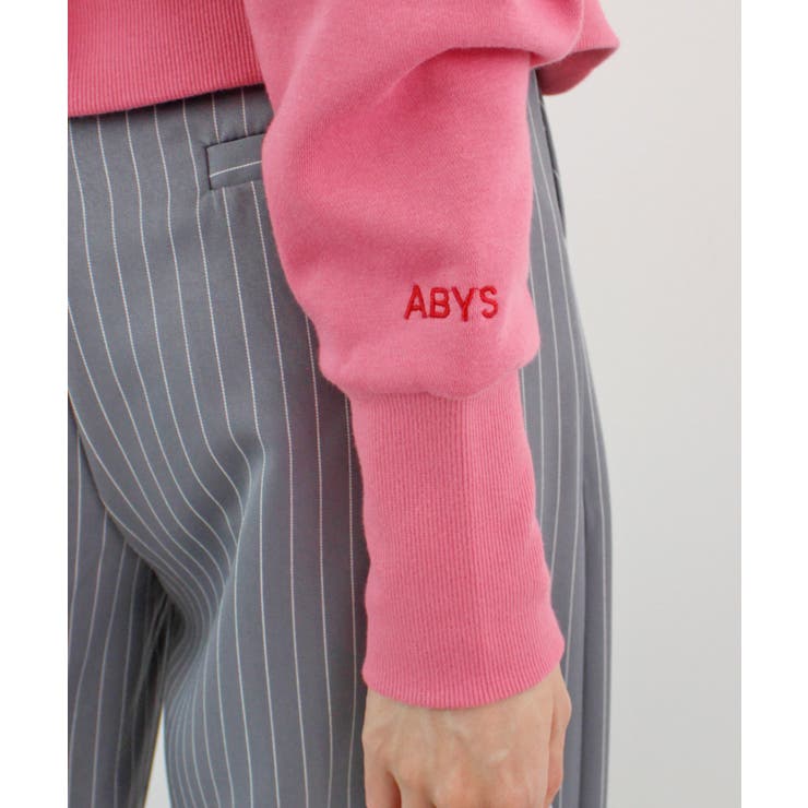 《ABYS》ロゴ刺繍ショート丈トレーナー | futier land | 詳細画像49 