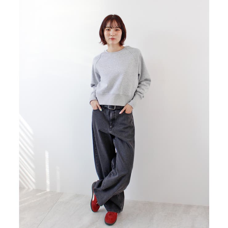 《ABYS》ロゴ刺繍ショート丈トレーナー | futier land | 詳細画像43 