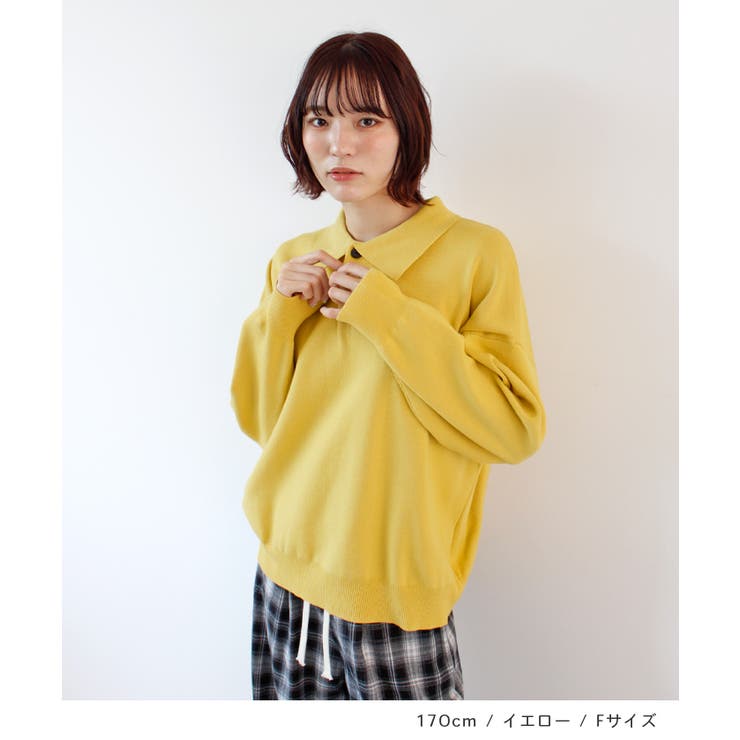 《ABYS》大人カジュアルが叶う。襟付きポロカラーニットトップス | futier land | 詳細画像11 