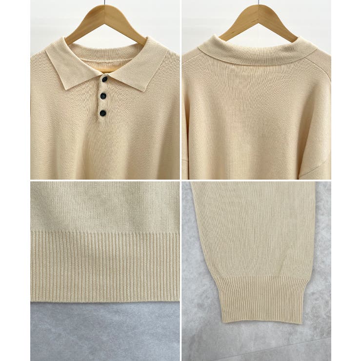 《ABYS》大人カジュアルが叶う。襟付きポロカラーニットトップス | futier land | 詳細画像12 