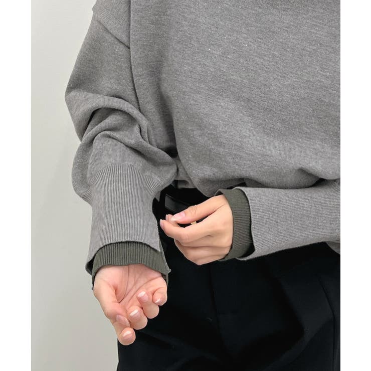 品よく着映える。配色レイヤード風ニット | futier land | 詳細画像19 